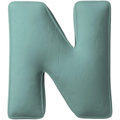 Kussen letter n Yellow Tipi Posh Velvet