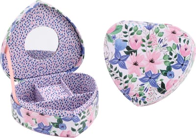 CGB PAINTED & PRESSED HEART JEWELLERY BOX
