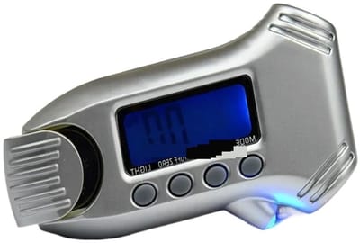 Bandenprofielmeter - Bandenspanningsmeter - Veilig Rijden - 3-in-1 Multifunctioneel - 0-100 PSI - Grijs