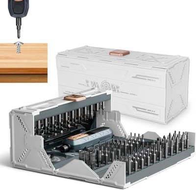 Complete Set van 180 Stuks Elektrische Schroevendraaiers met Magnetische Opzetstukken voor Horloges, Telefoons en Laptops
