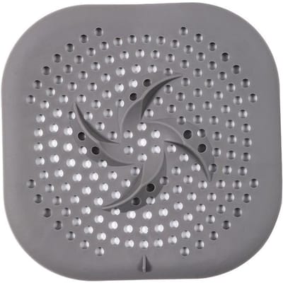 Filtre à cheveux pour évier, filtre anti-blocage, bouchon de vidange de sol de baignoire, de douche, bouchon déodorant en silicone pour cuisine, accessoires de salle de bain gris
