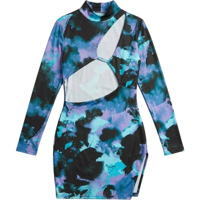 Missy Empire Slinky mini-jurk met uitsnijdingen voor dames (Blauw)