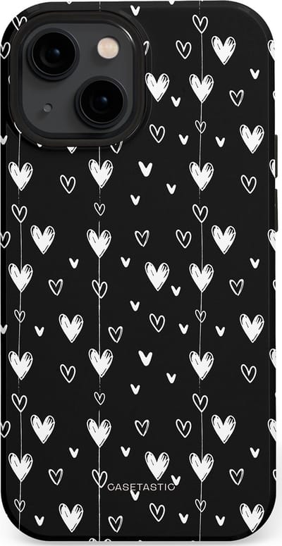 Casetastic Hoesje Geschikt voor Apple iPhone 13 Mini Magsafe - Stijlvolle Beschermende Duo-layer Case - Hangend Hartje