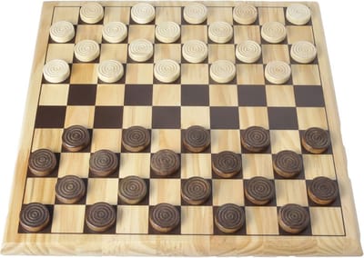 Houten Damspel 30x30 cm - Strategisch Spel voor Gezellige Spelmomenten