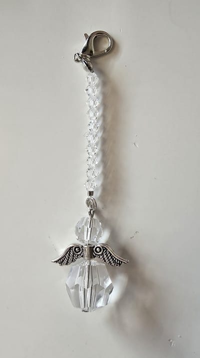 Beschermengel, autohanger, Transparant kristal, raamhanger, reis engel, geluk hanger, kerst pakket cadeau,