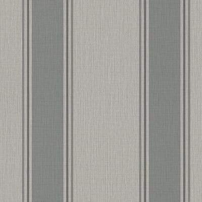 Strepen behang Profhome 399833-GU vliesbehang hardvinyl warmdruk in reliëf licht gestructureerd in traditioneel stijl mat grijs muisgrijs ombergrijs 5,33 m2