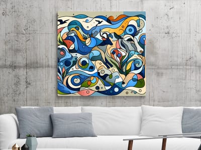 Kunstprint | Wanddecoratie | Dibond | 40 × 40 cm