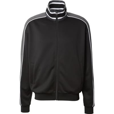 Urban Classics - Interlock Baseball Trainings jacket - S - Zwart