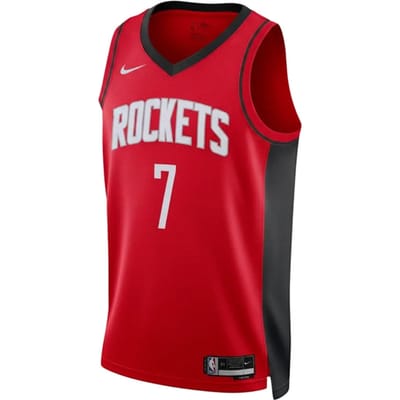 Nike NBA Houston Rockets Icon Edition Kevin Durant Dri-fit Swingman Shirt Rood K673