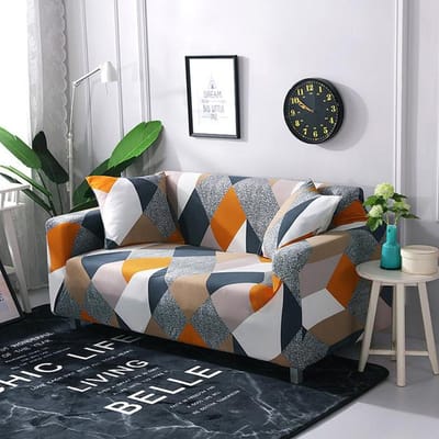 Elastische Bankhoes Voor Woonkamer Antislip Stretch Bankhoes Bankhoes Bankhoes Bloemen Universele Spandex Hoes 1-Seat 90-140cm gray