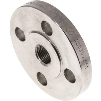 Draadflens DN15-PN16 Rp 1/2'' RVS 1.4571 DIN 2566