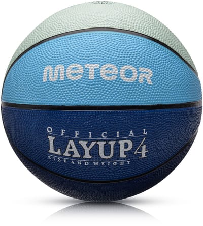 Meteor Layup 4 - Basketbal - voor recreatief gebruik - Sportuitrusting - Blauw / Grijs