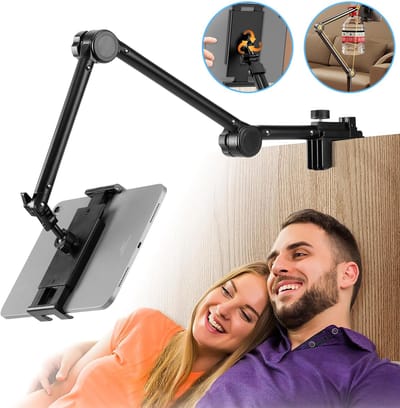 Tabletstandaard Voor Op Het Bureau - Telefoonhouder - 360° Draaibare Tablethouder - Verstelbare Telefoonhouder Voor In Bed - Standaard Voor Ipad/Iphone