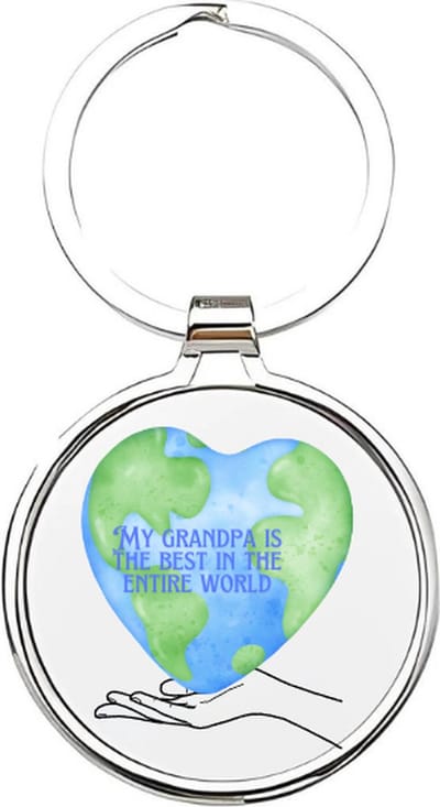 Akyol - De beste Opa Sleutelhanger - opa - De leukste opa - Opa sleutelhanger - grootvader sleutelhanger - Sleutelhanger voor opa - Familie sleutelhanger - verjaardagscadeautje - cadeau voor opa - grandfather - Pake - 4 x 7,5 CM