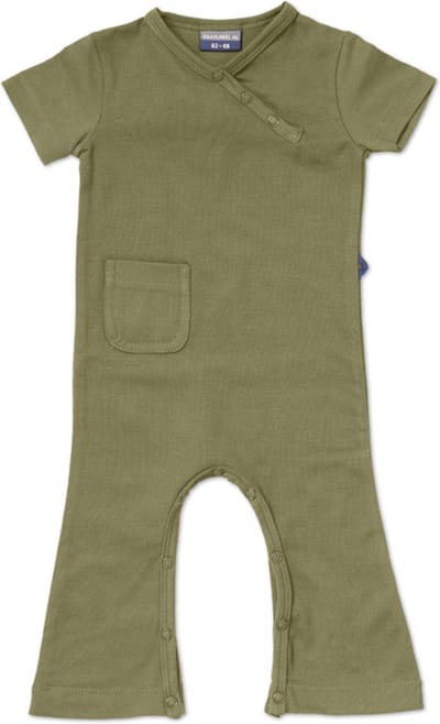 Silky Label jumpsuit pesto green - korte mouw - maat 50/56 - groen