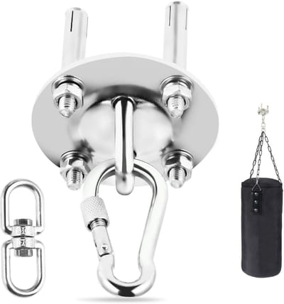 Zware Bokszakhouder voor Plafond - 360° Rotatie, Draagvermogen tot 450 kg - Geschikt voor Hangmatten, Hangstoelen en Schommels