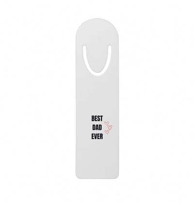 Hacebo® - Best dad ever metalen boekenlegger - Papa - cadeau papa - cadeau - verjaardag papa Bladwijzer boekenleggers - 12.7 cm x 3.2cm