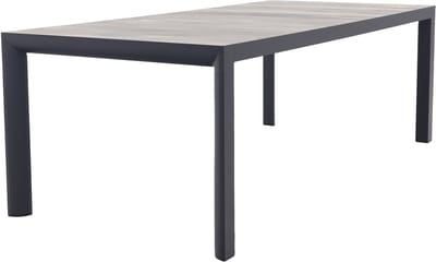 Kings aluminium tuintafel 220x100 cm. - Antraciet