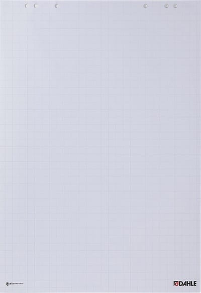 Dahle 95037 Flipover papier | 1 blok á 20 vel | Ruitjes | 68 x 99 cm
