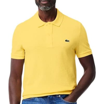Lacoste Piqué Polo Geel - Maat M - Heren