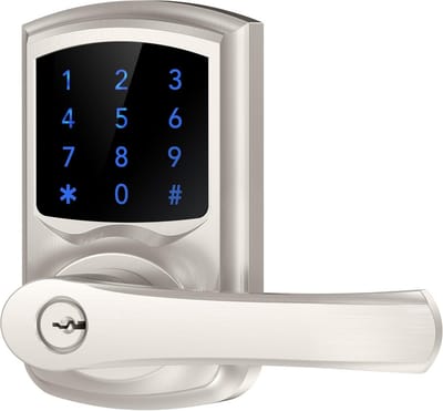 Keyless Deurslot met Greep voor Voordeur, Elektronisch Toetsenbord