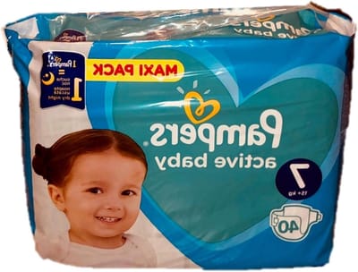 Babyluiers - Active Baby Luiers - Baby Comfort - Drie Absorberende Kanalen - 40 Stuks - Wit