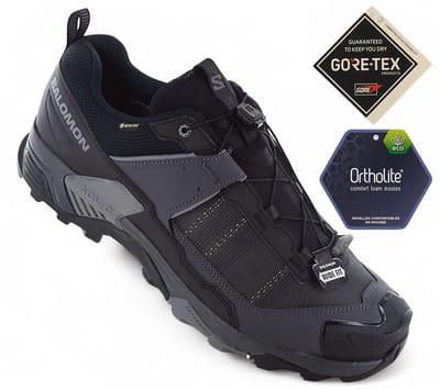 Salomon X ULTRA 5 WIDE GTX - GORE-TEX - Heren Wandelschoenen Trekking Schoenen Zwart 477274 , Maat: EU 42 UK 8