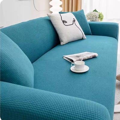 Jacquard Sofahoezen Hoes Voor Woonkamer Elastische L-vormige Hoekbankhoes Stretch Bescherm Dikke Hoes 1/2/3/4 Zits 1 Seater 90-140 cm