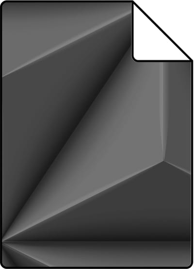 Proefstaal Origin Wallcoverings behang grafisch 3D motief donkergrijs - 26,5 x 21 cm - 347816-S