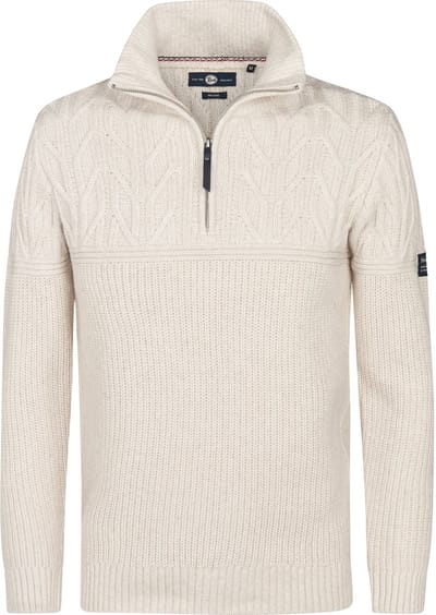 Petrol Industries - Heren Half-Zip Trui Iron River - Geel - Maat XXXL