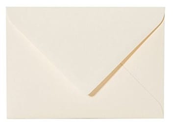 Dailygoods- Enveloppen 25 stuks - C5 162 x 229 mm - Zacht Crème - Puntige Flap - 120 g/m² - Hoogwaardige Kwaliteit - Briefomslag