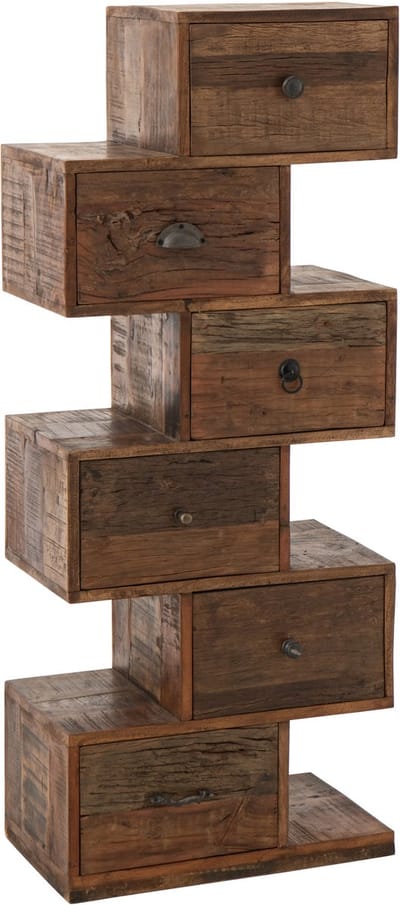 J-Line ladekast Toro - gerecycleerd hout - naturel
