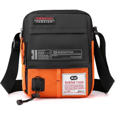 Nieuwe Mode Oxford Tassen Heren Schoudertas Man Waterdichte Messenger Crossbody Tassen Voor Mannen 2023 Zakelijke Tassen Voor Mannen oranje