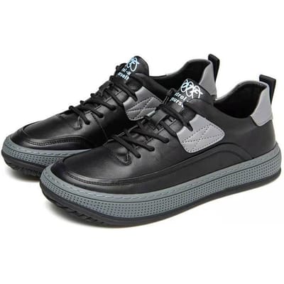 Herfst Nieuwe Trendy Sportieve Casual Sneakers Alles-match Ademend Dunne Sectie Wandelschoenen Klein Wit Heren Trendy Schoenen 44 black