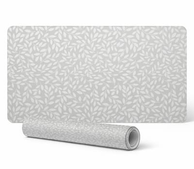 Antislip bureauonderlegger met bladmotief, 90x45 cm