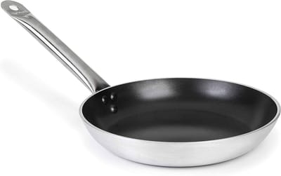 Drielaagse Koekenpan - Koekenpan Aluminium - Professioneel Koken - PFOA-vrije Antiaanbaklaag - 32 cm - Zilver/Zwart