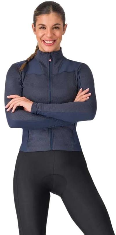 Castelli Sfida 3 Trui Met Lange Mouwen Blauw XL Vrouw