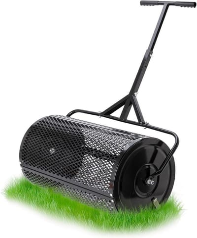 24 Inch Compoststrooier Roller met T-vormig Handvat voor Tuinonderhoud en Zaaien