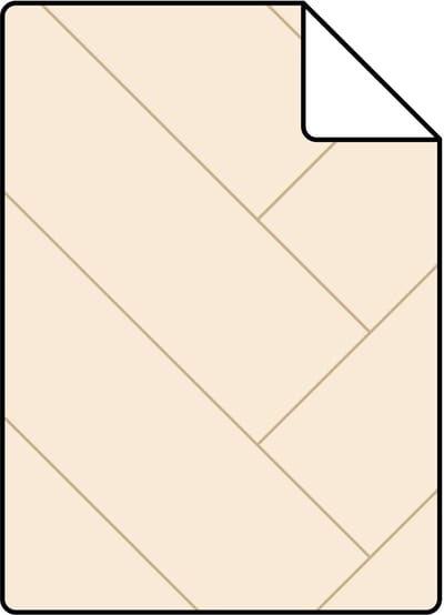 Proefstaal ESTAhome behang visgraat-motief beige - 26.5 x 21 cm - 139779-S