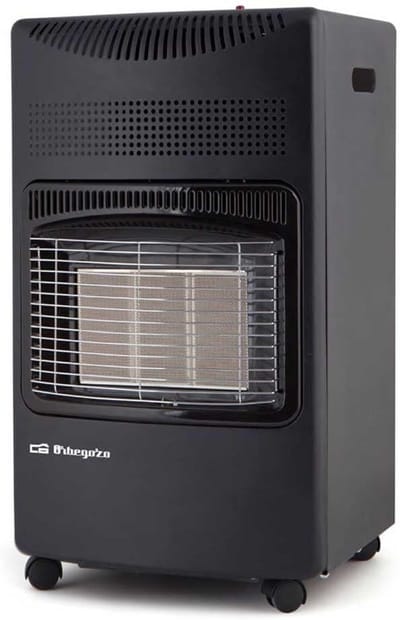 Gas Kachel - Keramische Oven - Ruimte Verwarmen - Drievoudig Veiligheidssysteem - 4200 Watt Vermogen - Zwart