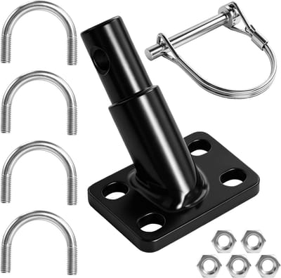 Fietskar koppeling 17 mm fietstrekhaak met borgpen adapter voor snelle montage, ideaal voor fietstochten met kinderen en honden