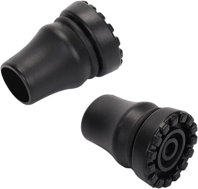 2x Stevige Rubberen Standaard Doppen voor Wandelstok & Krukken - Antislip en Schokdempend