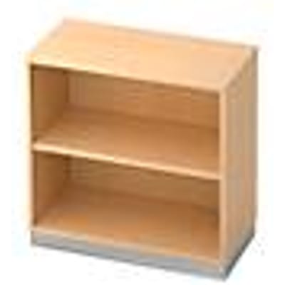 Boekenkast, spaanplaat, B 800 x D 400 mm, 2 OH, ahorndecor