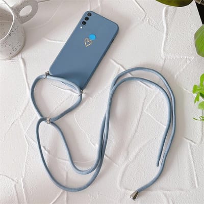 Lanière bandoulière Coque en silicone pour téléphone Pour Huawei P30 P20 P40 Lite Pro Nova 3e 4e 5 5i 8 7 6 se P smart Plus Z P 30 Housse Nova 8&With Lanyard