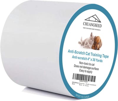 Anti Krab Tape voor Katten 10 cm x 30 m - Transparant Dubbelzijdig Meubelbeschermer Krabafschrikmiddel