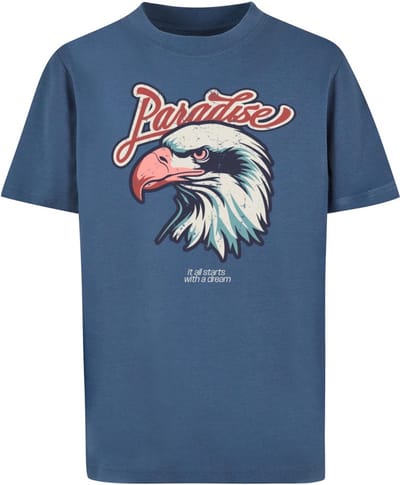 Kinder-T-shirt Mister Tee Paradise Eagle