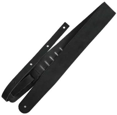 Richter Straps Raw II Contour Waxy Suede Black - Gitaarband