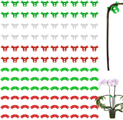 Planten voor training, 120 stuks kunststof plantenclips, plantentrainingsclips, plantentrainingsklemmen voor het buigen van plantenstelen en het heroriënteren van de groei.