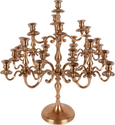 Baroque - Kandelaar - Kandelaar 25-Arms 70 cm - Goud - Aluminium - 70x78x78 - Aluminium