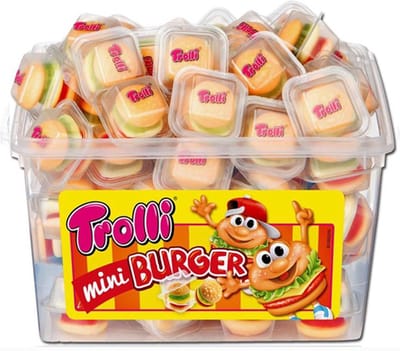 Trolli Mini Burger - heerlijke miniburger hamburger snoepjes - 60 stuks